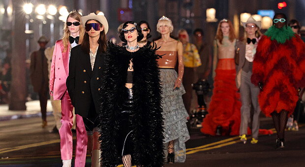 Звезды на подиуме: Gucci провел показ на Аллее Славы в Голливуде