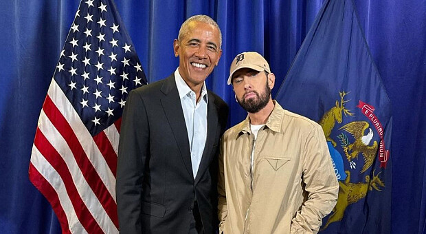 Репер Емінем та Барак Обама закликали голосувати за Гарріс