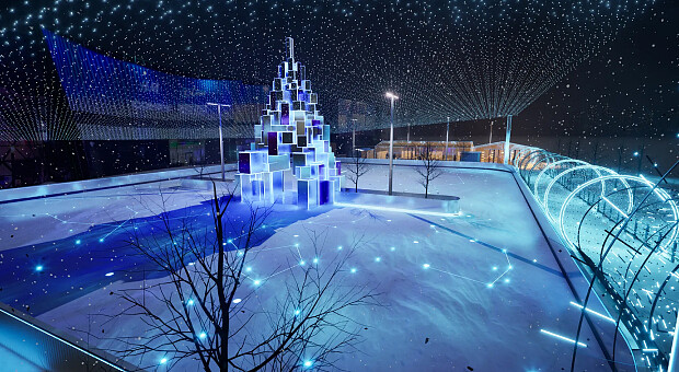 Зимові містечка з ковзанками відкриються на обох берегах Дніпра у Києві